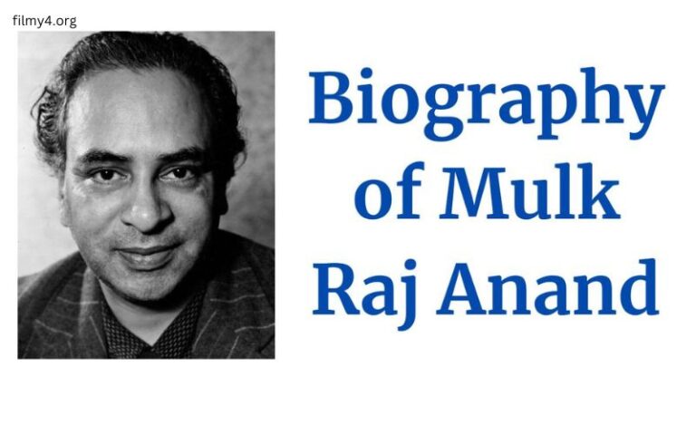 Mulk Raj Anand Biography In English